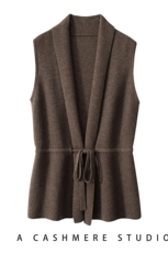 羊绒马甲女早秋洋气减龄外搭叠穿无袖坎肩小上衣，女装马甲，五色羊羊绒