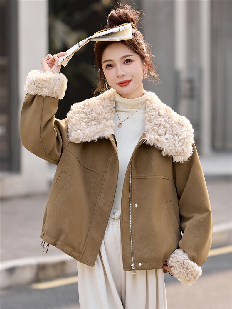 现货2025年冬季新款时尚休闲韩版保暖石墨烯云绒棉服,女装棉衣/棉服,悦祺