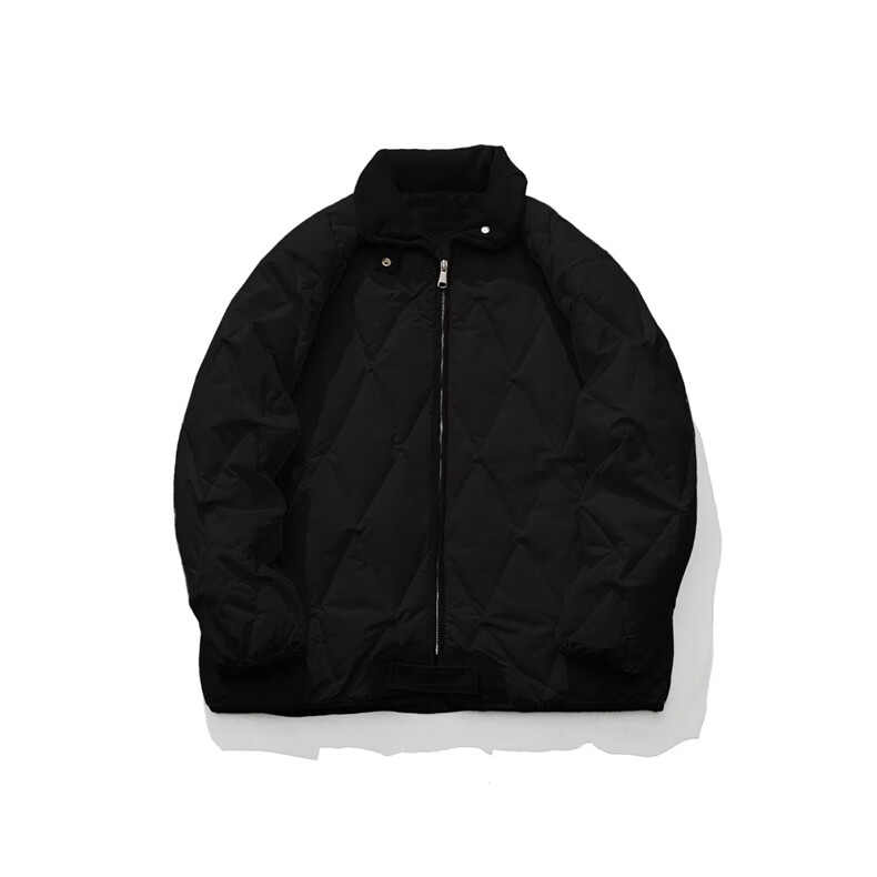 网图菱形格工装棉服户外山系宽松保暖棉衣外套A025-QY1012-P65,男装棉衣,电商A025
