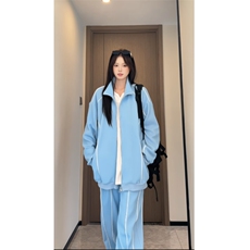 秋季条纹简约运动休闲套装PLCXTZ2520，男装休闲套装，电商A028