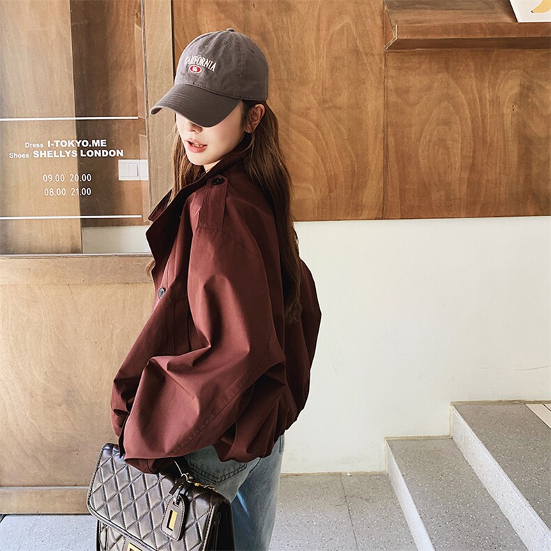 现  货好数据2026春可安红品质优风衣外套2C293-Q791-P155-K228图片