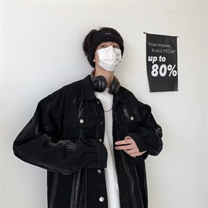男秋季外套潮牌街头夹克GW022P68图片