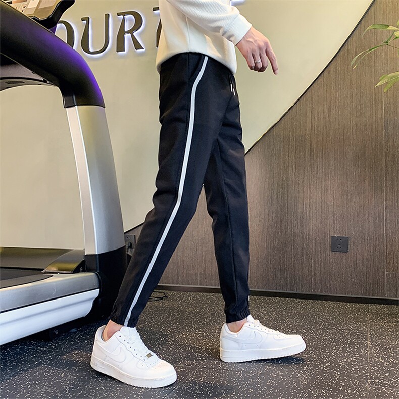 秋冬加绒休闲裤男士保暖修身小脚裤休闲长裤潮901K17P45加绒55,男装棉衣,星座901