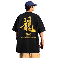 直播供货2025夏装新款纯棉印花短袖T恤A158-T2426-P18特价控28，男装T恤，电商A158