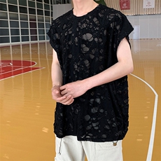 8XL-M重磅！特大码短袖T恤背心男宽松休闲百搭篮球服DX318P28，男装T恤，电商D206-1