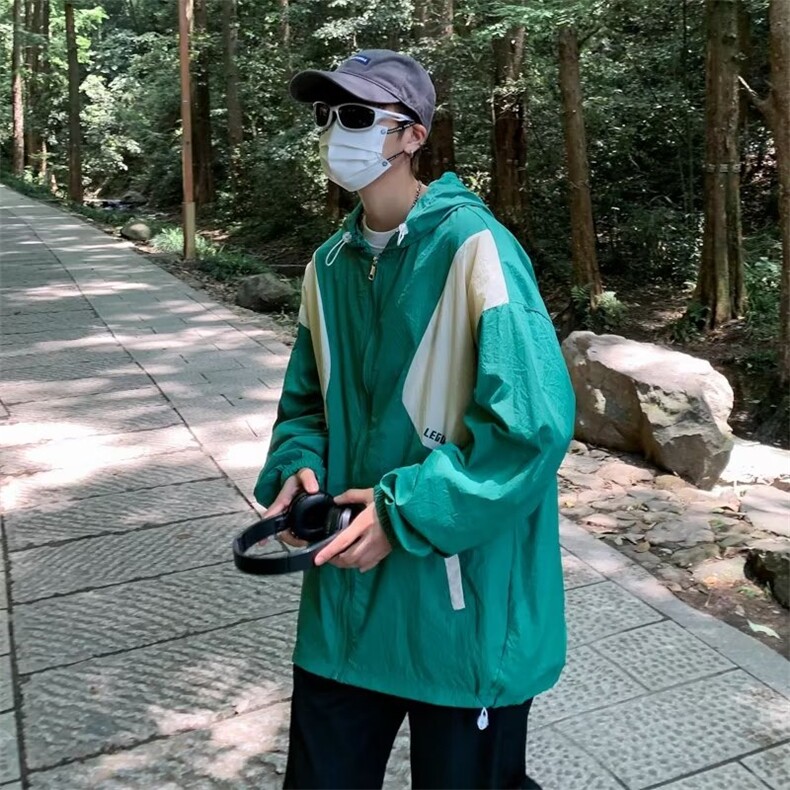 青春流行男机能撞色拼接防晒外套F12P42,男装夹克,星座1116-2
