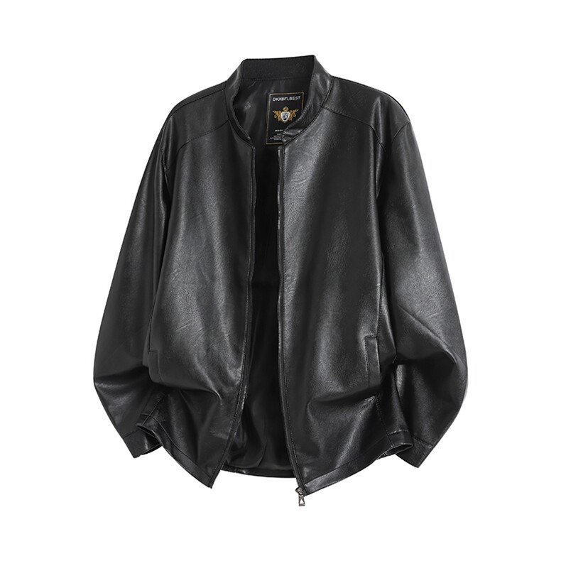 新款皮衣皮夹克立领时尚宽松休闲版309B-3-6606-P58，男装夹克，星座1409-3