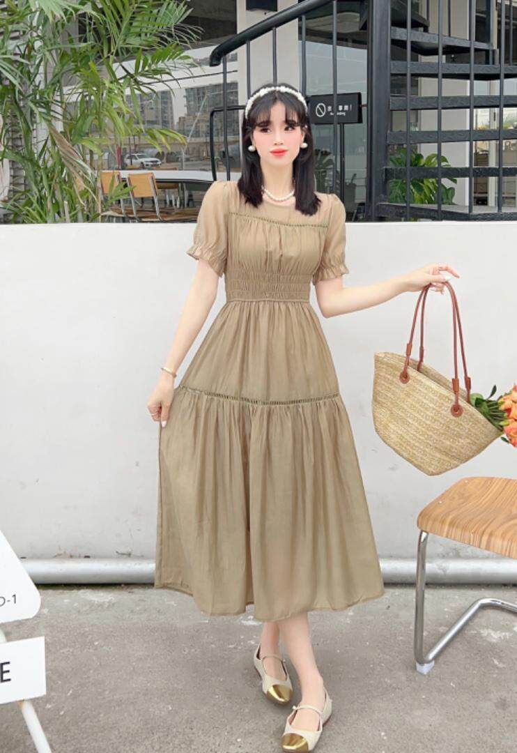 2023夏款连衣裙，女装连衣裙，韩伊雪