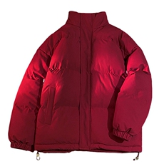 棉服棉袄秋冬新款棉衣外套纯色连帽面包服保暖加厚A436-1266-P60，男装棉衣，电商A436