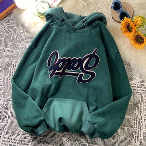 中性风 新款港风字母宽松连帽潮男卫衣情侣衫 WY199 P75限98图片