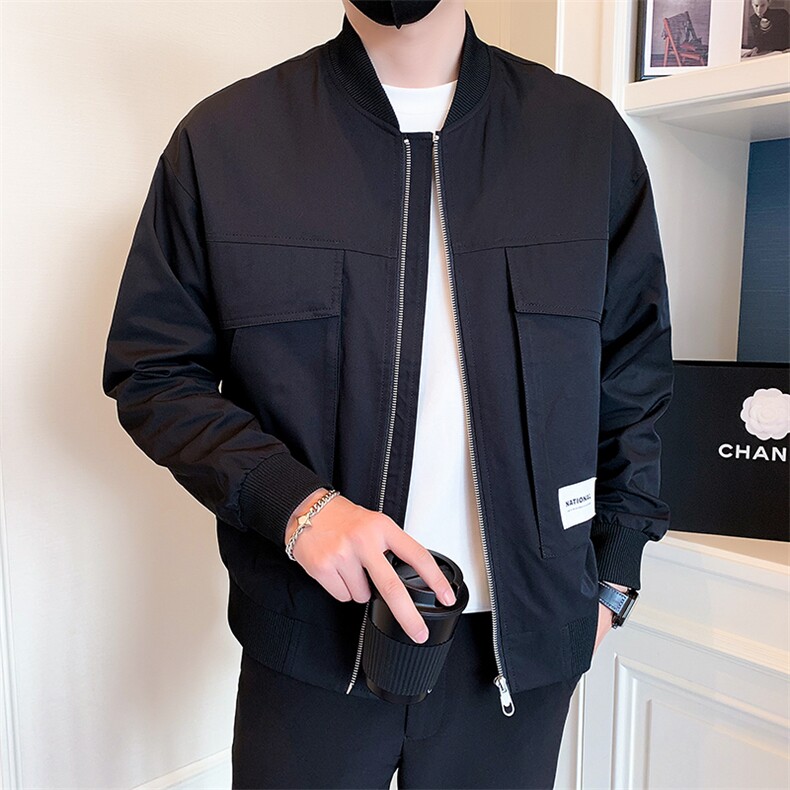 2025新款春季棒球服外套男潮牌帅气工装夹克上衣A313-JK9901-P98图片