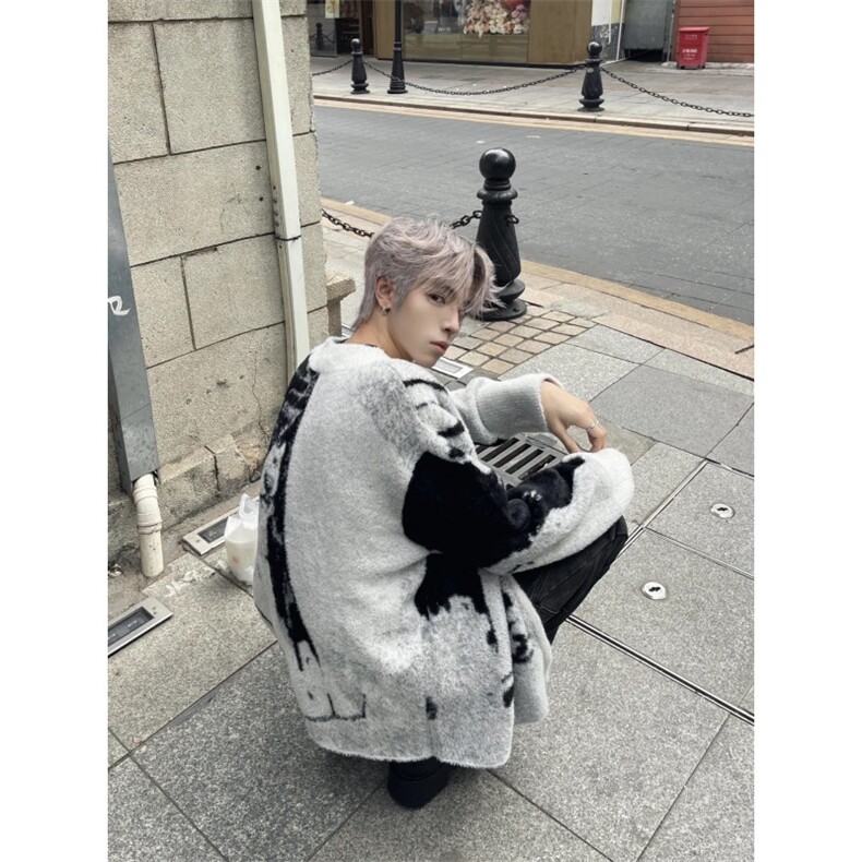 【有货】cleanfit撞色毛衣男高级痞帅开衫针织衫B06LL-特P68,男装针织衫/毛衣,星座1007（原301D）