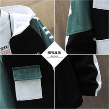 男士工装外套韩版潮流宽松休闲百搭2021新款夹克上衣DS936T，男装夹克，电商A102