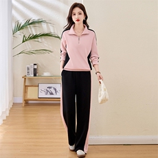 现货女士立领运动休闲时尚韩版修身洋气潮流爆2025年秋款季，女装卫衣/绒衫，凝聚力