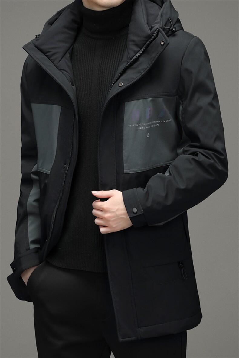 冬季新款灰鸭绒中青年男连帽商务休闲羽绒服保暖男ZSab21002-P310,男装羽绒服,电商B212（原钱塘6029）
