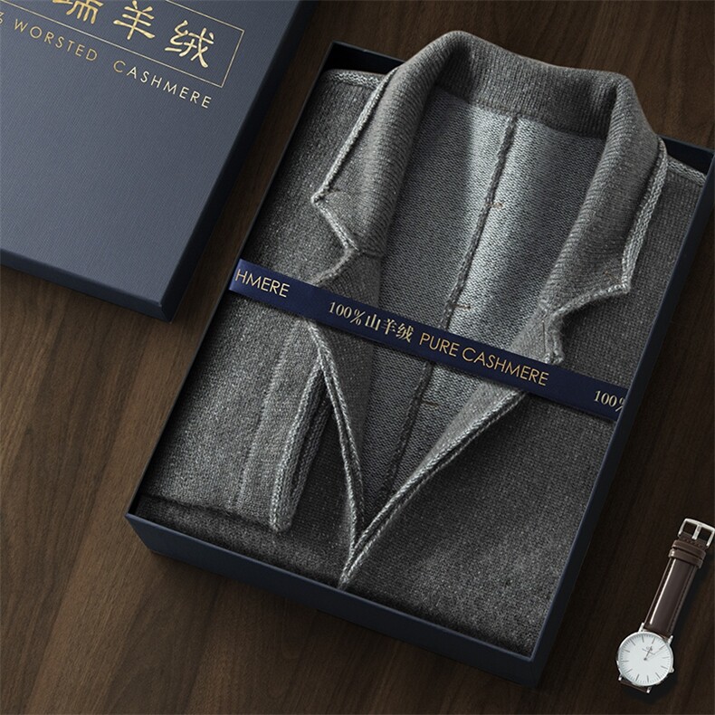 秋冬季新款舒适时尚百搭男士翻领羊绒西装男装,男装西服,江帆羊绒