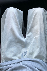 夏季新款港风美式高质量ins潮牌直筒休闲牛仔裤男长裤 ZK3617-P55图片