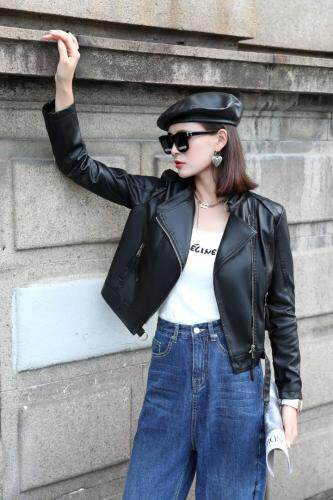 秋装新款皮衣，女装皮衣，哈咔