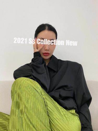 不规则凹印裤子 多色 现货图片