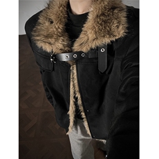 现货新款座山雕结构毛领棉服男MY085-P115，男装棉衣，电商A072