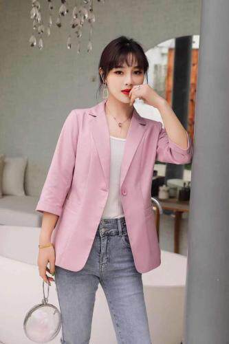 时尚修身显瘦西装外套，女装西装，千利红