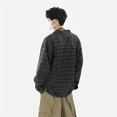 xz905-2-JK121#P70-（控108）春季美式高街休闲牛仔外套，男装工装外套，星座905-2