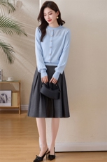 欣贝拉春装新款轻熟风2026年春季女两件套淑女连衣裙【现货】，女装套装/套裙，欣贝拉