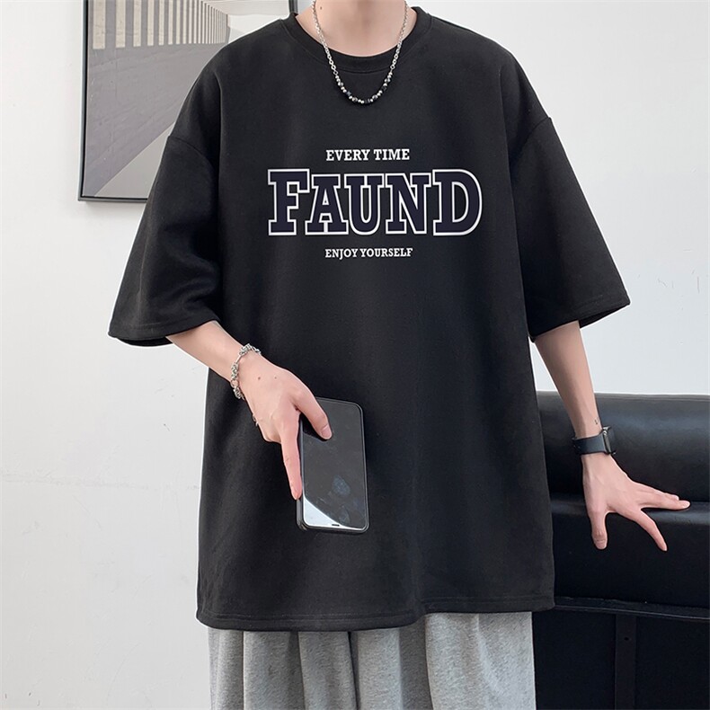 麂皮绒短袖t恤男大码半袖男 JD82295-P25图片