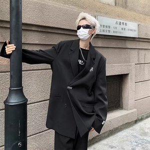 西装外套男士秋季ins小众痞帅休闲西服宽松潮流韩版制服W5265-P63图片