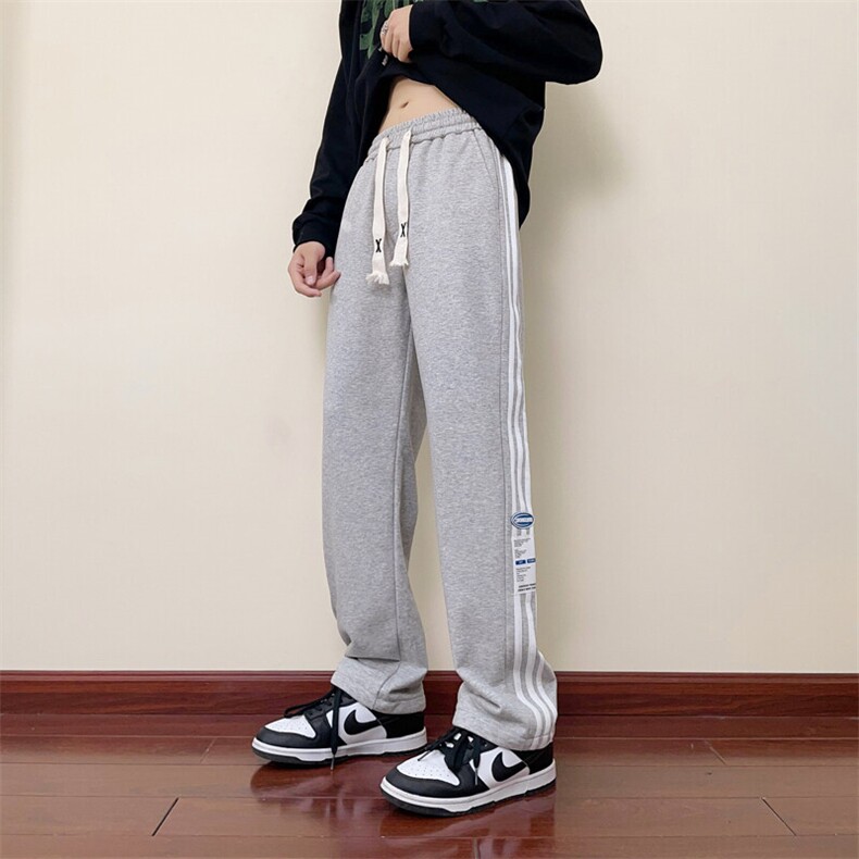 2025春季青少年纯棉休闲潮牌条纹运动裤子XZ301b-2-CK627特P35,男装休闲裤,星座301B-2（原A443-1）