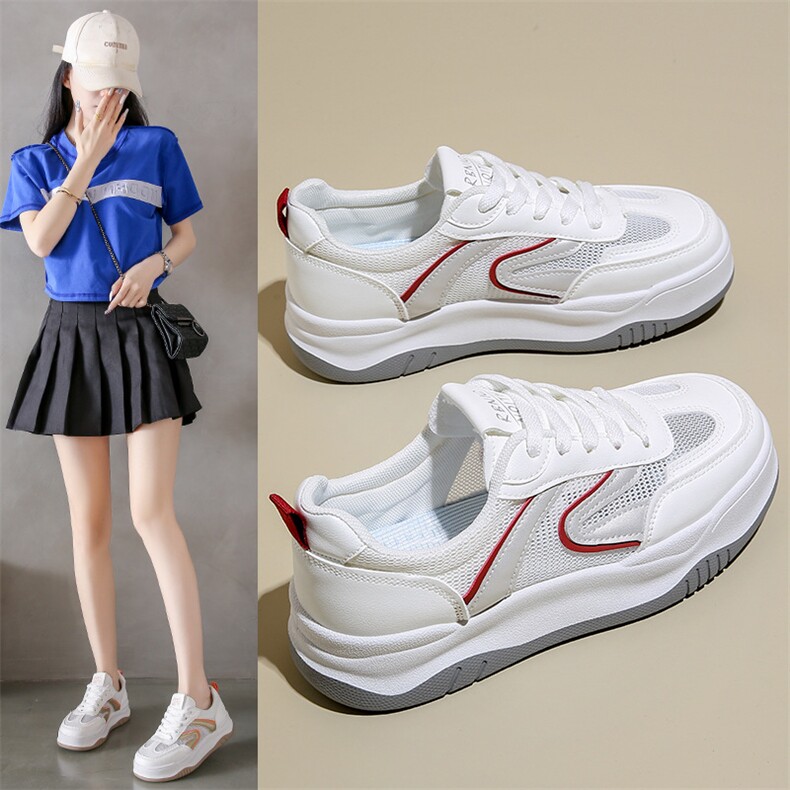 韩版新款老爹鞋女2024夏季学生跑步鞋休闲鞋厚底透网鞋女,女鞋休闲鞋,星座1407-3
