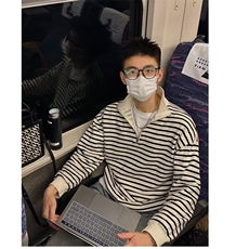 ins条纹半高领卫衣潮原宿新款青少年时尚气质潮流简约文艺套头，男装卫衣，星座506A