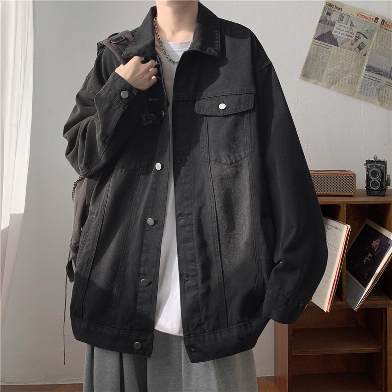 w10001牛仔衣外套秋冬季港风夹克，量大价优P60128,男装工装外套,星座215-2（原311A-2）