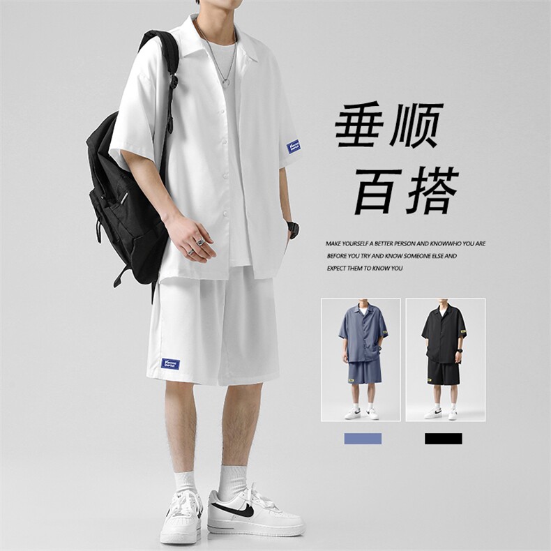夏季运动帅气宽松短袖短裤酷帅男装一整套TZ006-特批-60,男装牛仔裤,星座718-1