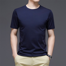 AD21666钱塘2020-3夏季男士纯色莫代尔棉短袖T恤P38，男装T恤，钱塘207-3