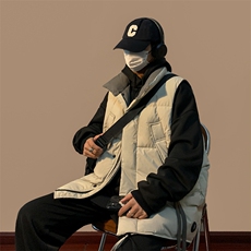 A907-P502024新款冬季加厚背心羽绒马甲男美式oversize潮牌棉服，男装夹克，星座512-6