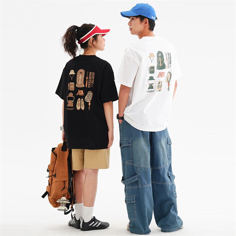 2025夏季新款原创潮牌日系男装T恤T1090，男装T恤，电商A101（原外27）