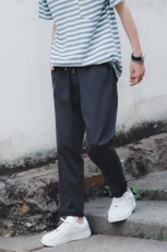 日系春秋水系复古工装裤青少年百搭九分裤C309B-K112-P65-X78，男装休闲裤，电商C309B