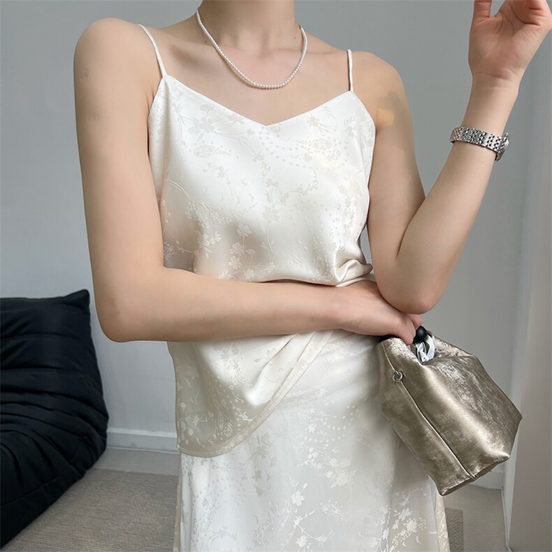 2025年夏新款国风新中式醋酸半身裙女高腰垂坠感A字包臀显瘦长裙，女装半身裙，蒙绒特