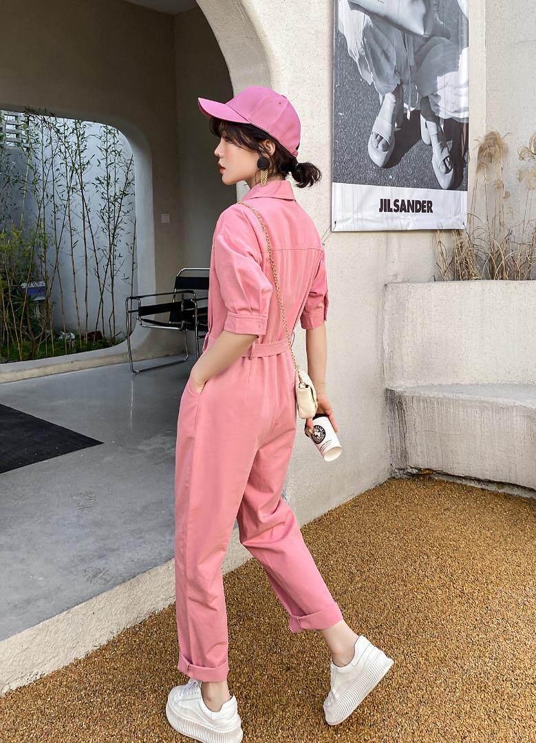 夏季新品牛仔连体裤热销款，女装连体裤，迈裳亿