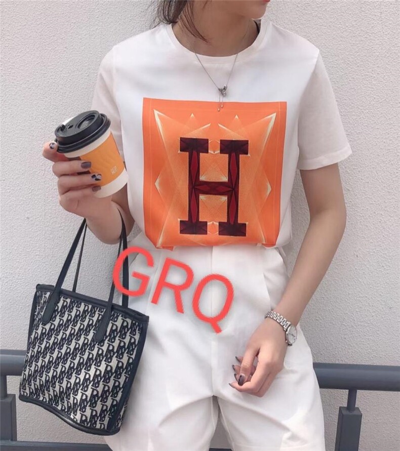 夏季新款高弹牛奶丝T，女装，格瑞琪