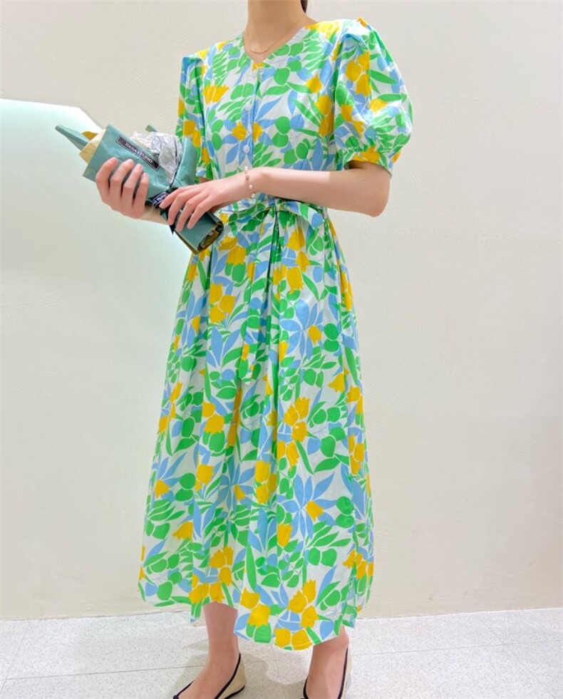 【现货】夏季新款0151碎花连衣裙,女装连衣裙,她她蜜制