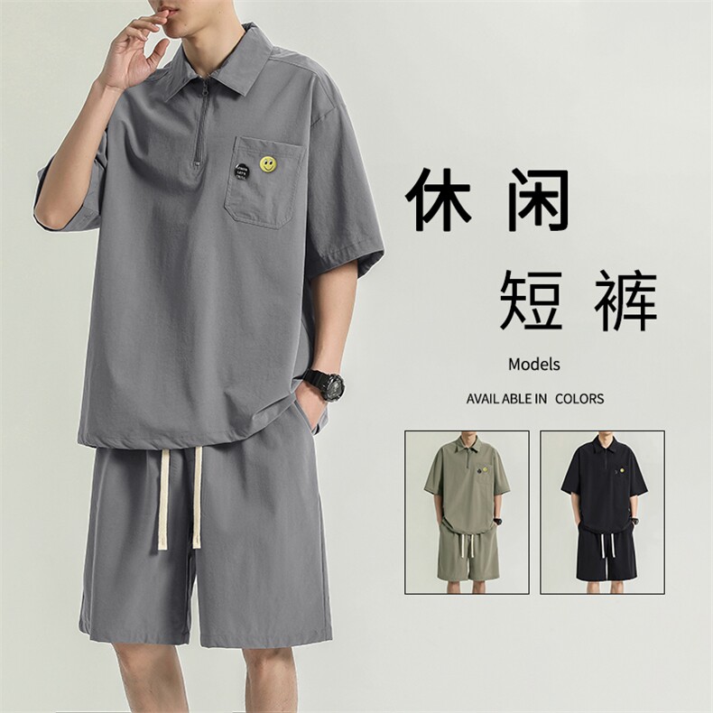 短袖t恤薄款2026新款青少年男生休闲运动套装TZ22-特批-70图片