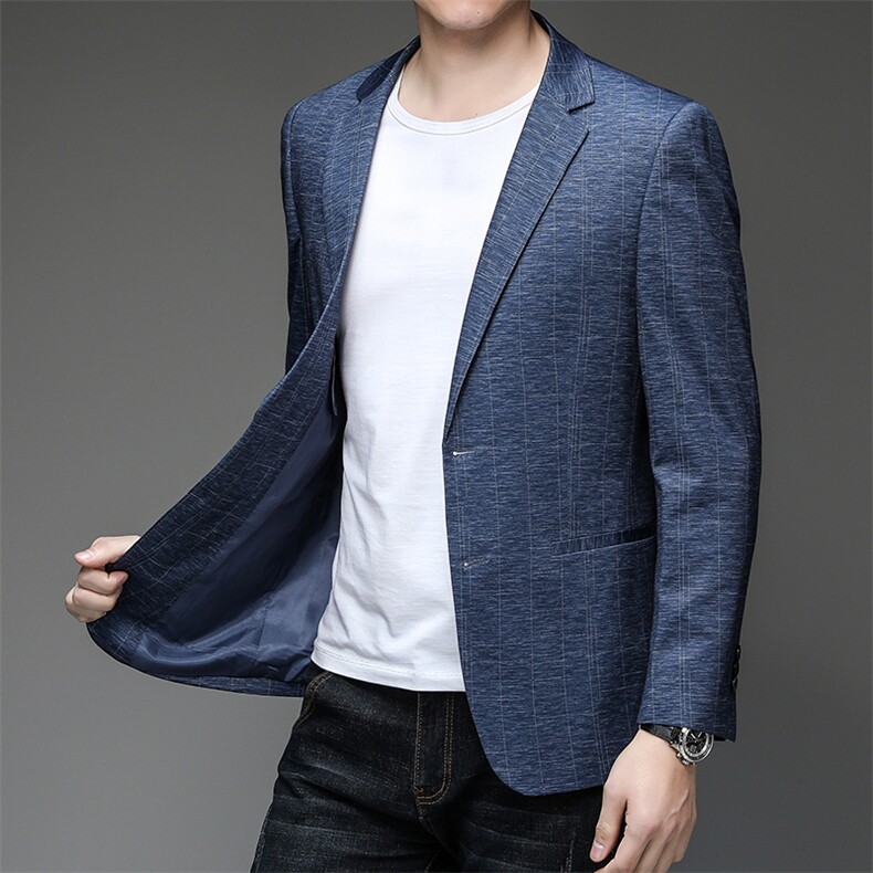 X5509钱塘2020-2春秋中年男士薄款西服休闲百搭西装外套货稳P142,男装西服,钱塘207-2