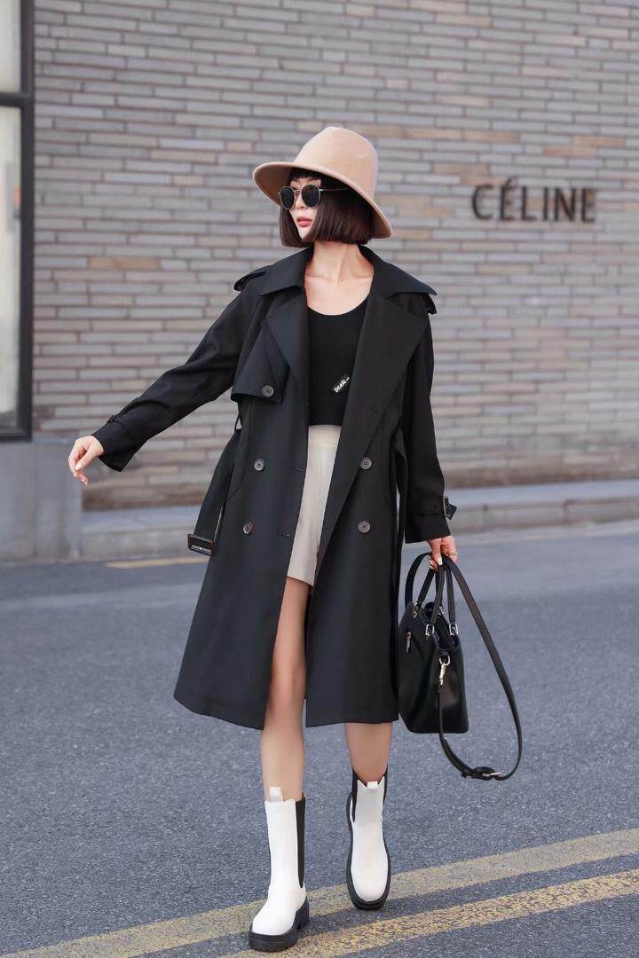 秋季新款风衣长款，女装风衣，YO\VLF雅洛菲