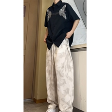 2025夏装飞鹰印花短袖衬衫男夏季宽松休闲半袖衬衣CS608-特P40，男装衬衫，电商A006