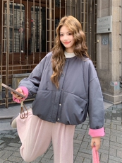 2025年冬季新款拼色轻薄款棉衣2558款P160-K248，女装棉衣/棉服，浙宝301