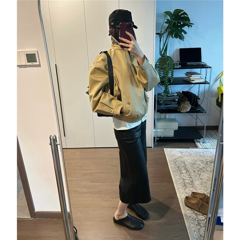 手工绗缝领口流苏斜裁格纹撞色哈灵顿夹克D328-JK30-P108,男装夹克,电商D328