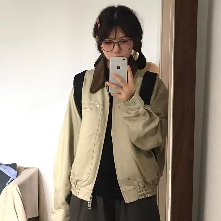 现货DJK9229-批78抖音质量美式复古底特律工装夹克男女图片