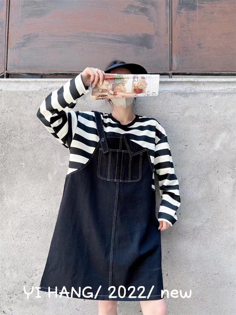 牛仔拼接裙主推主推，其它，一杭